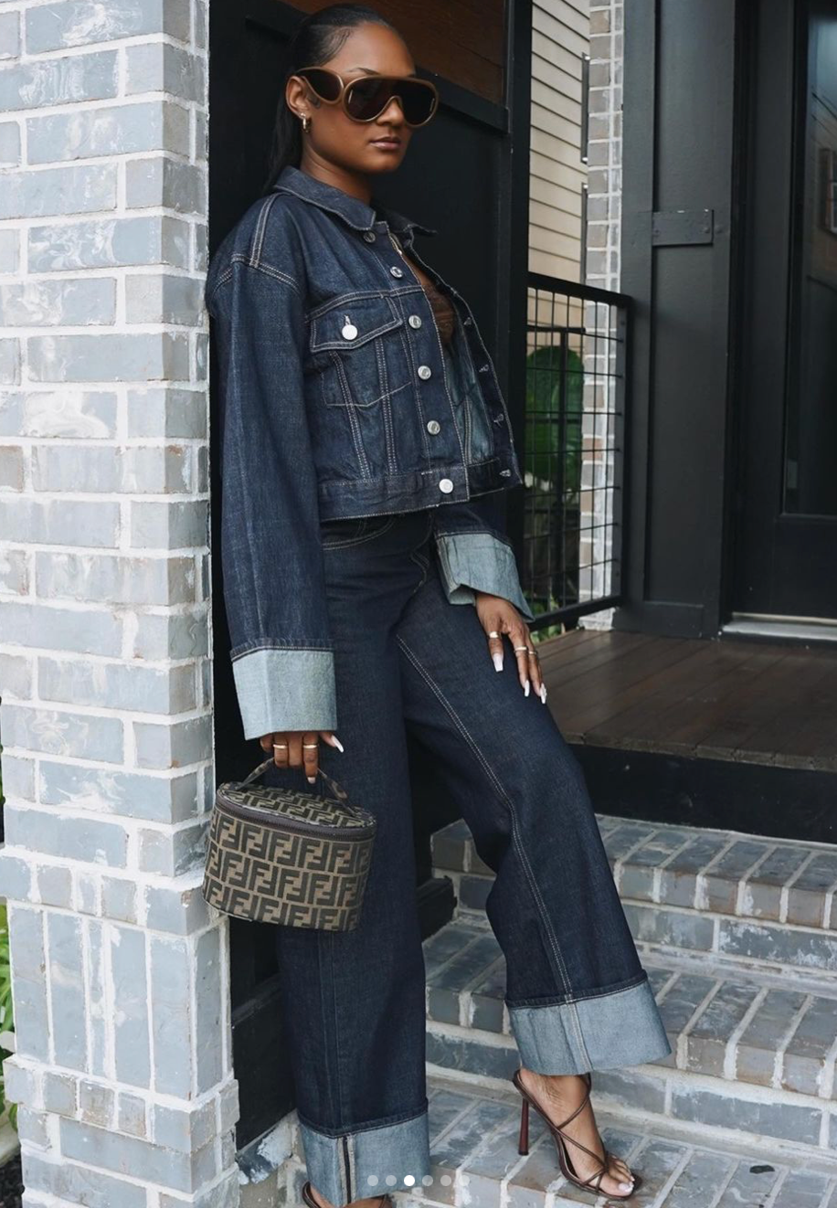 Jade | Denim Set topy