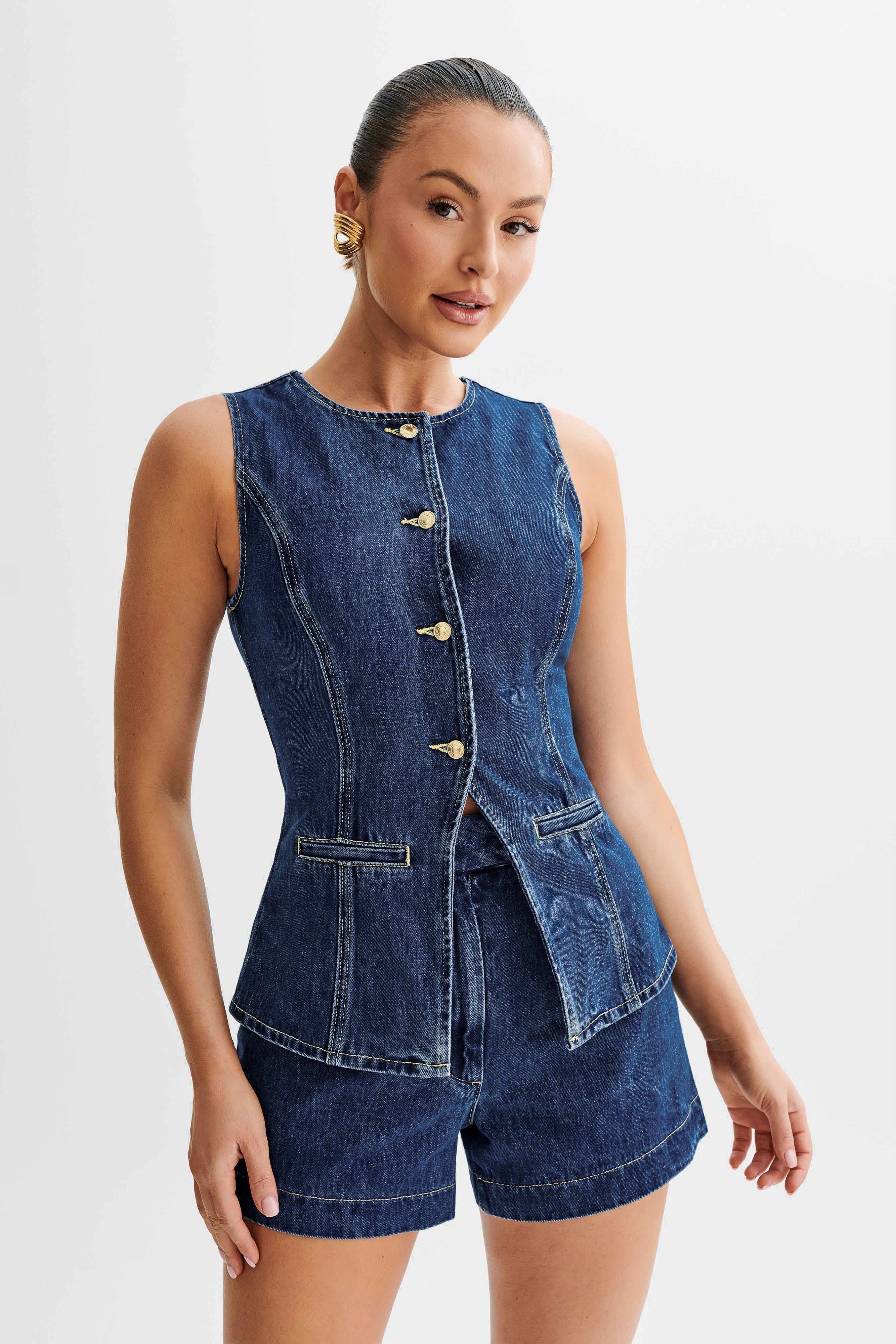 Mila | Denim Set topy